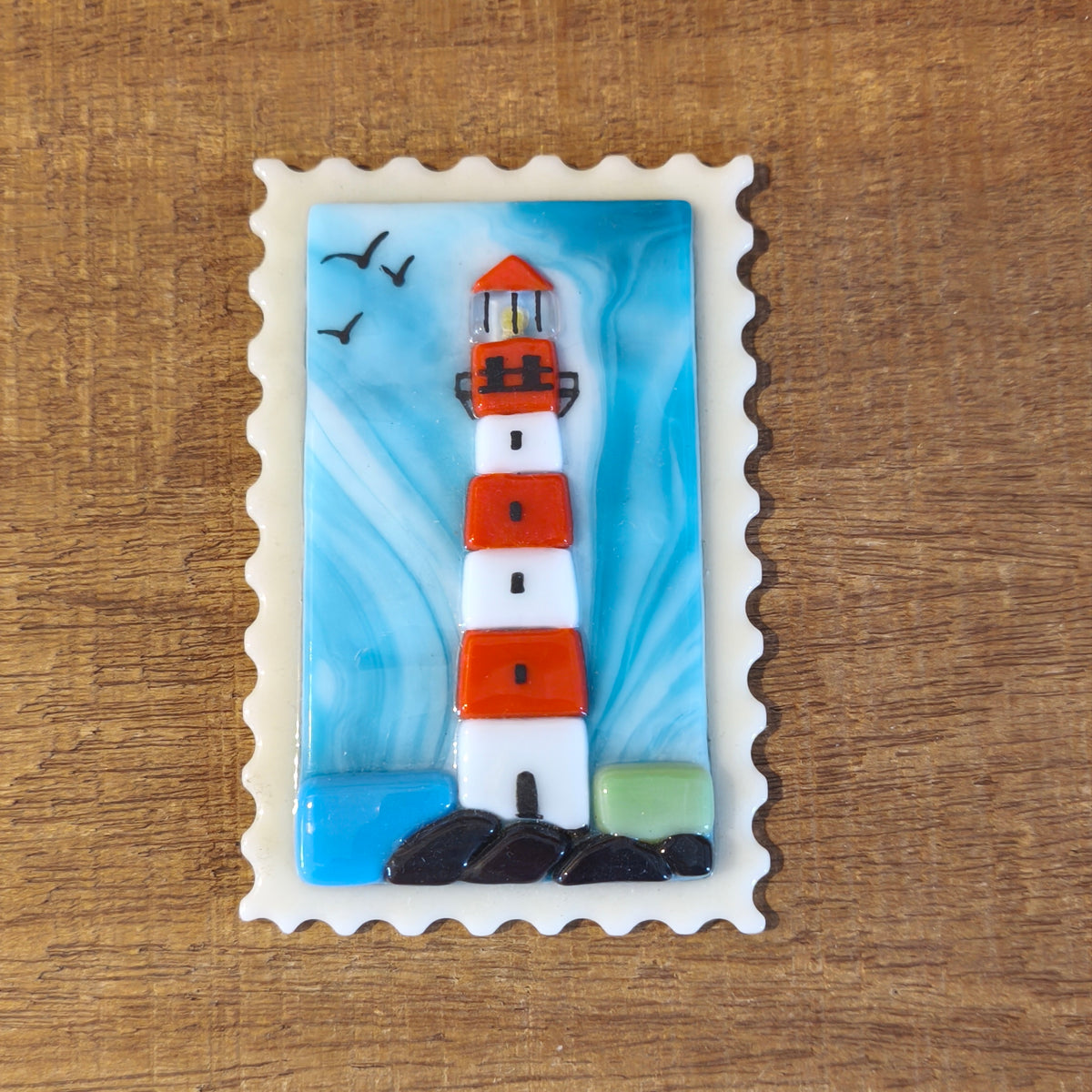 Phare en verre fondu